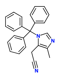 MCYM5859 4-Methyl-1-(triphenylmethyl)-1H-imidazole-5-acetonitrile (image for) MCYM5859 4-Methyl-1-(triphenylmethyl)-1H-imidazole-5-acetonitrile